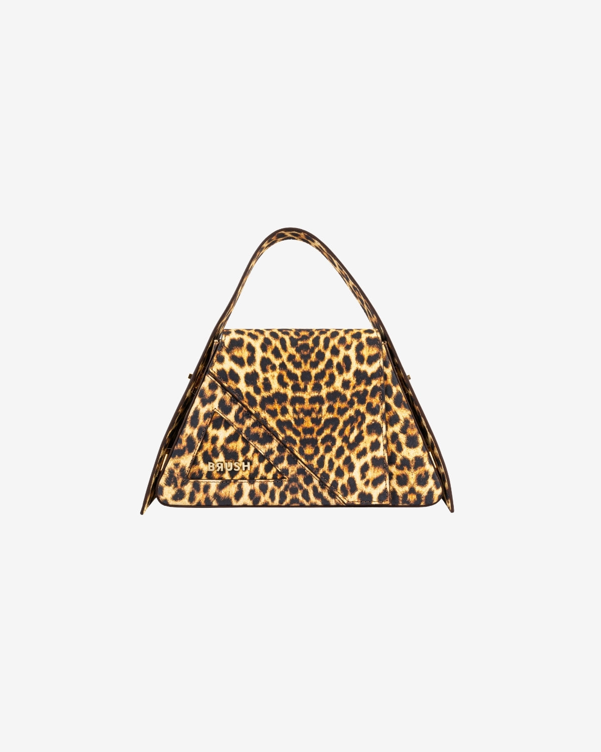 Geanta de Piele "Baby Ruler", Leopard, Brush