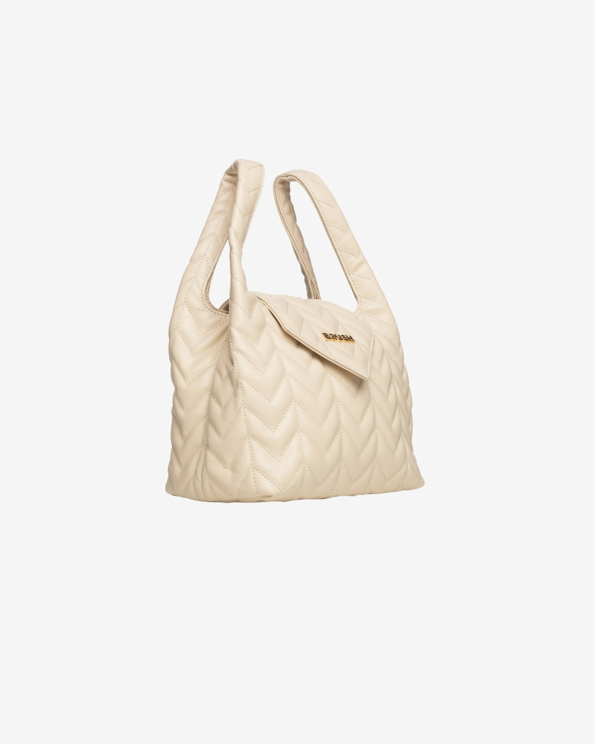 Geanta de Piele "Lulu", Bej, Brush