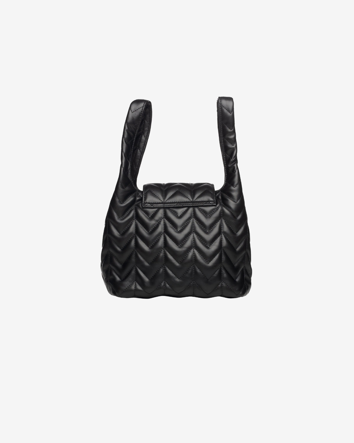 Geanta de Piele "Lulu", Neagra, Brush