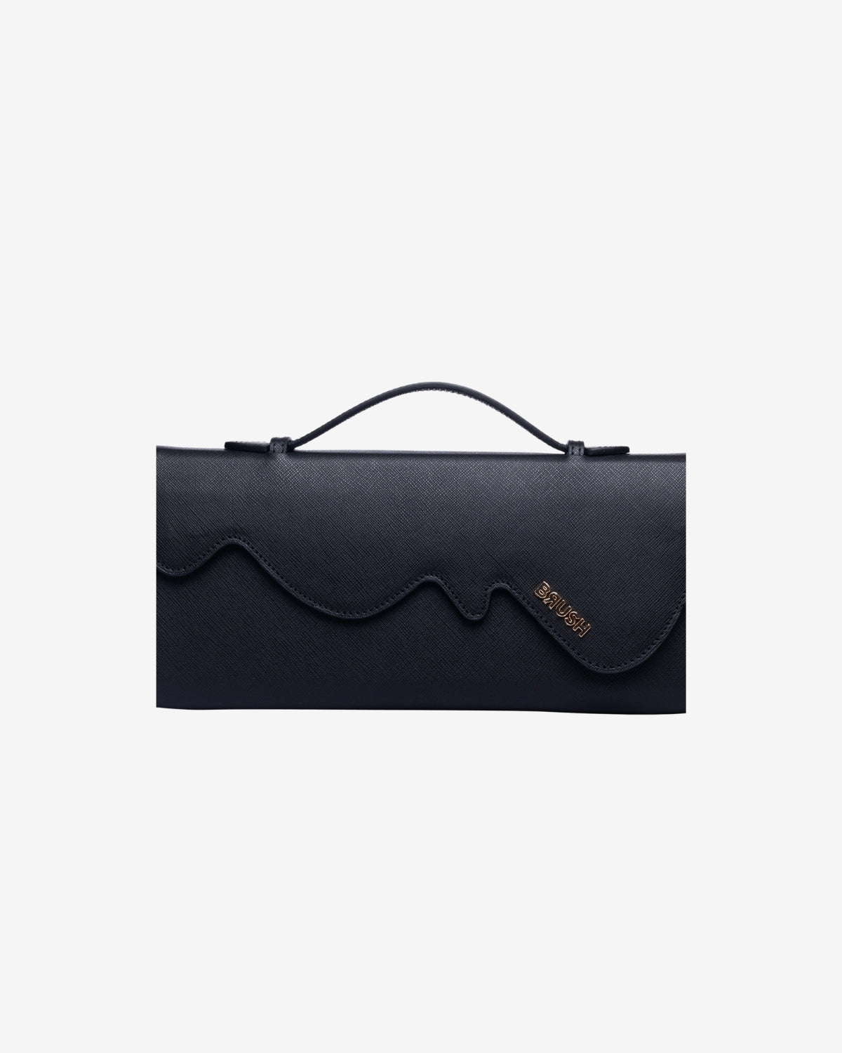 Geanta de Piele "Melt", Neagra, Brush