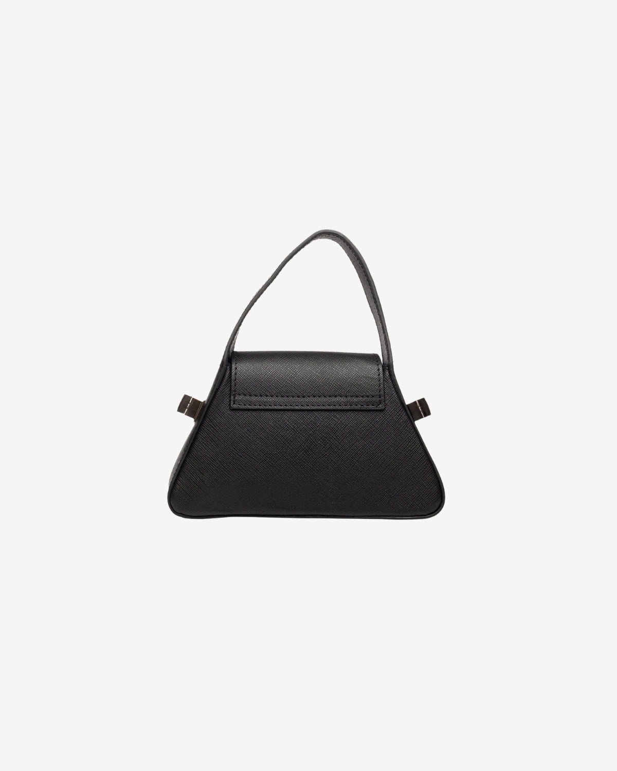 Geanta de Piele "Micro Ruler", Neagra, Brush
