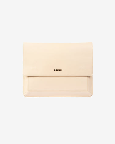 Husa Piele pentru Laptop, Crem