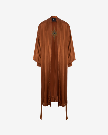 Kimono din Matase Cooper Star, Maro