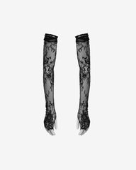 Lace Gloves, Black