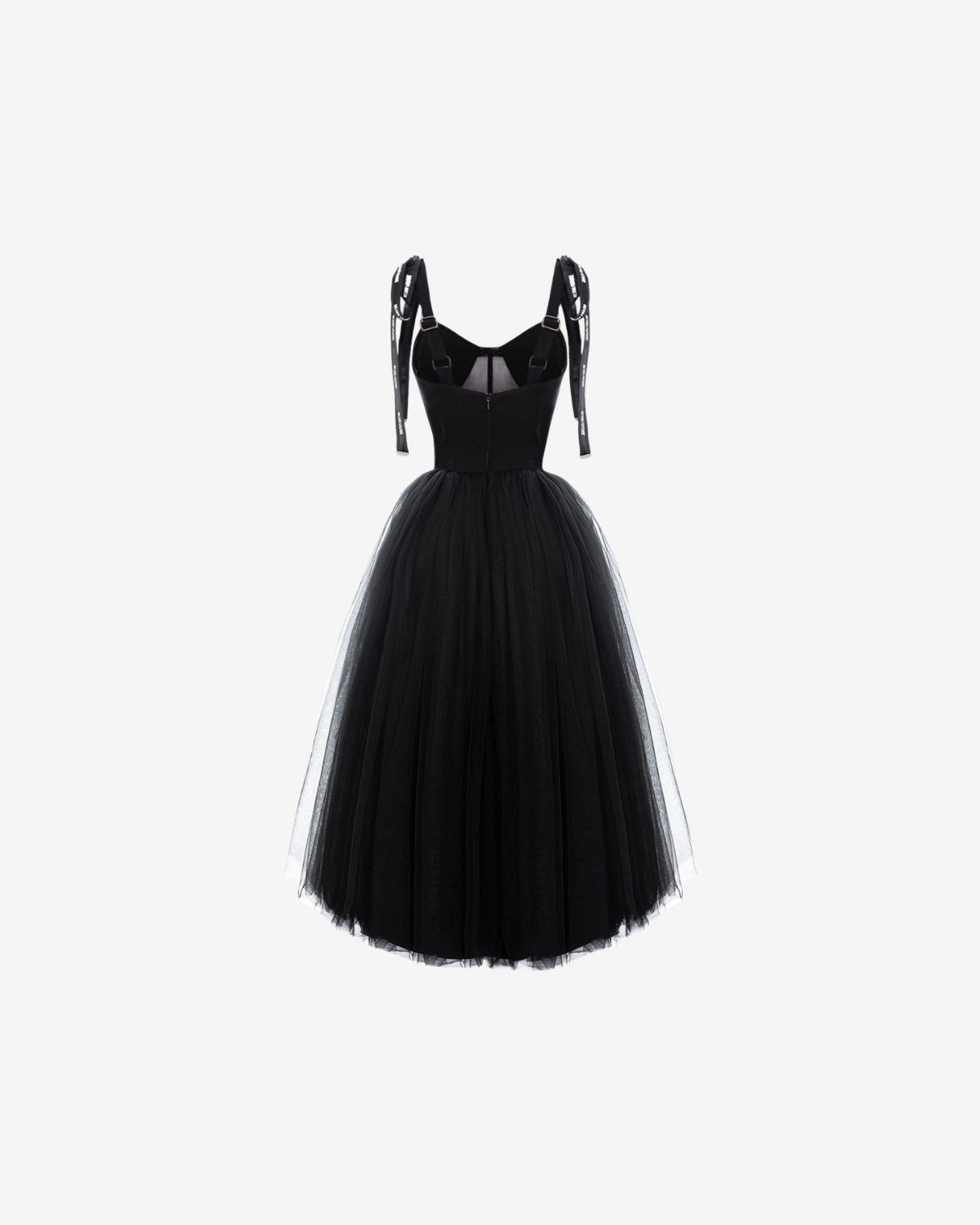 Rochie Tulle cu Corset Iconic, Neagra