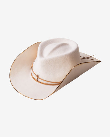 Palarie Newdora Cowboy, Alb Ars