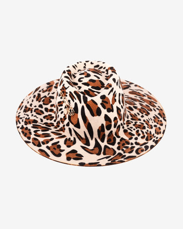 Palarie Elegance Fedora, Wild Leopard