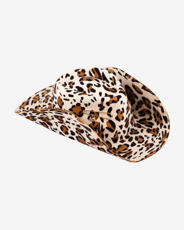 Palarie Elegance Cowboy Fedora, Wild Leopard