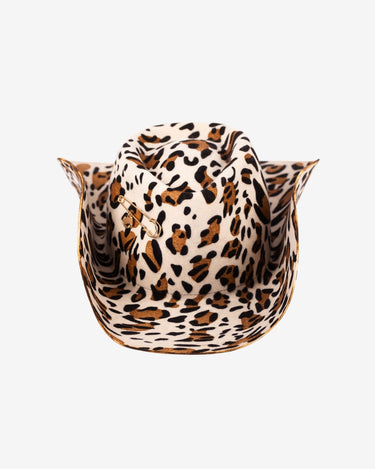 Palarie Elegance Cowboy Fedora, Wild Leopard