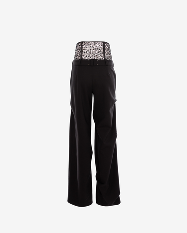 Pantaloni cu Pense si Detalii Stralucitoare