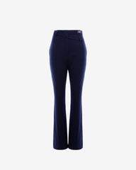 Dark Blue Double Waist Sculpted Trousers