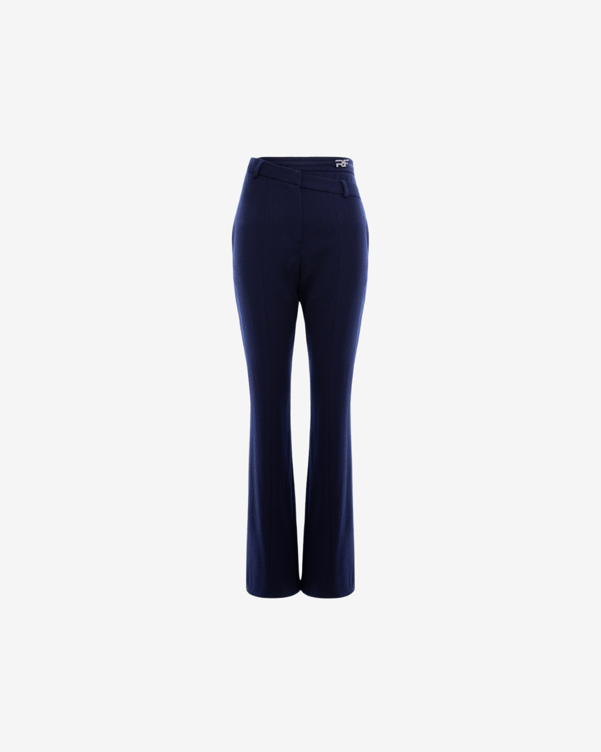 Pantaloni cu Talie Dubla, Albastru Inchis