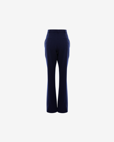 Pantaloni cu Talie Dubla, Albastru Inchis