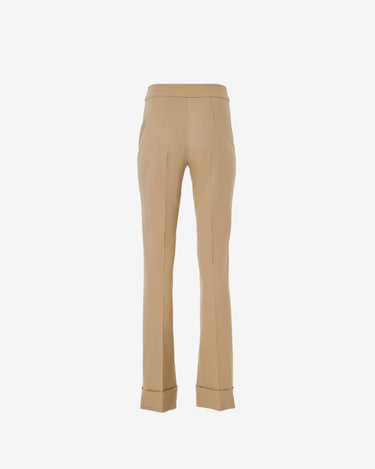 Pantaloni cu Talie Inalta, Bej