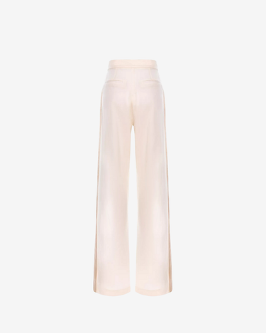 Pantaloni cu Talie Inalta, Ivory