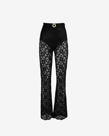 Pantaloni din Dantela Carolyn, Negri