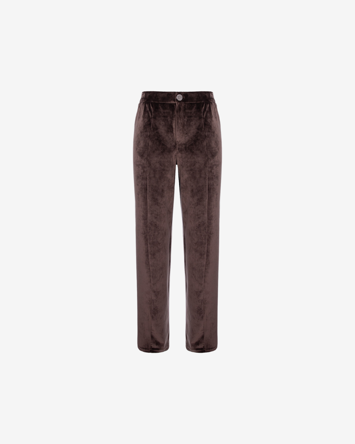 Pantaloni Drepti din Catifea, Chocolate
