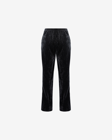 Pantaloni Drepti Blankie din Catifea, Negri