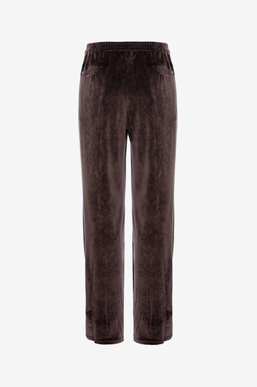 Pantaloni Drepti din Catifea, Chocolate