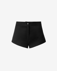Mid-Rise Shorts, Black