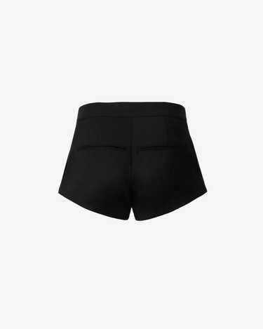 Pantaloni Scurti cu Talie Medie, Negri