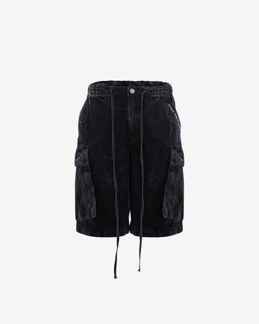 Pantaloni Scurti din Denim Dust, Negri