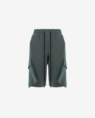 Pantaloni Scurti Fold, Verde Inchis