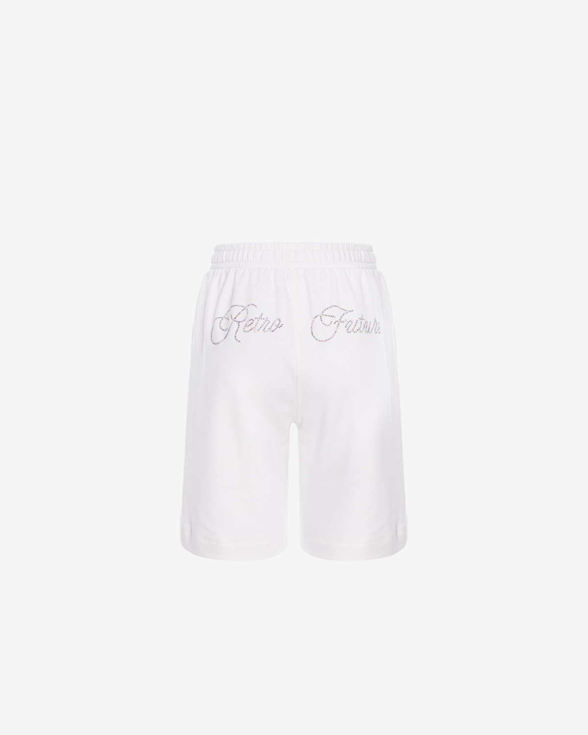 Pantaloni Scurti de Trening Unisex cu Logo Sparkle, Albi