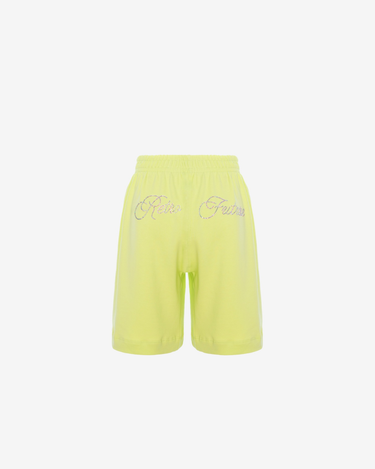 Pantaloni Scurti de Trening Unisex cu Logo Sparkle, Lime