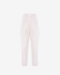 Pantaloni Petite din Bumbac, Off White