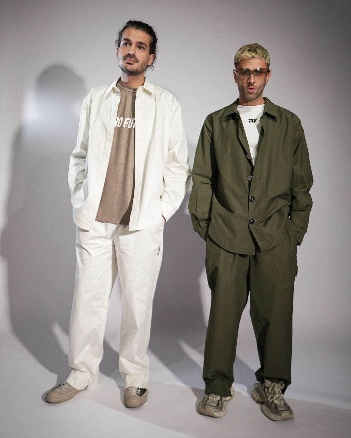 Pantaloni din Bumbac, Off White