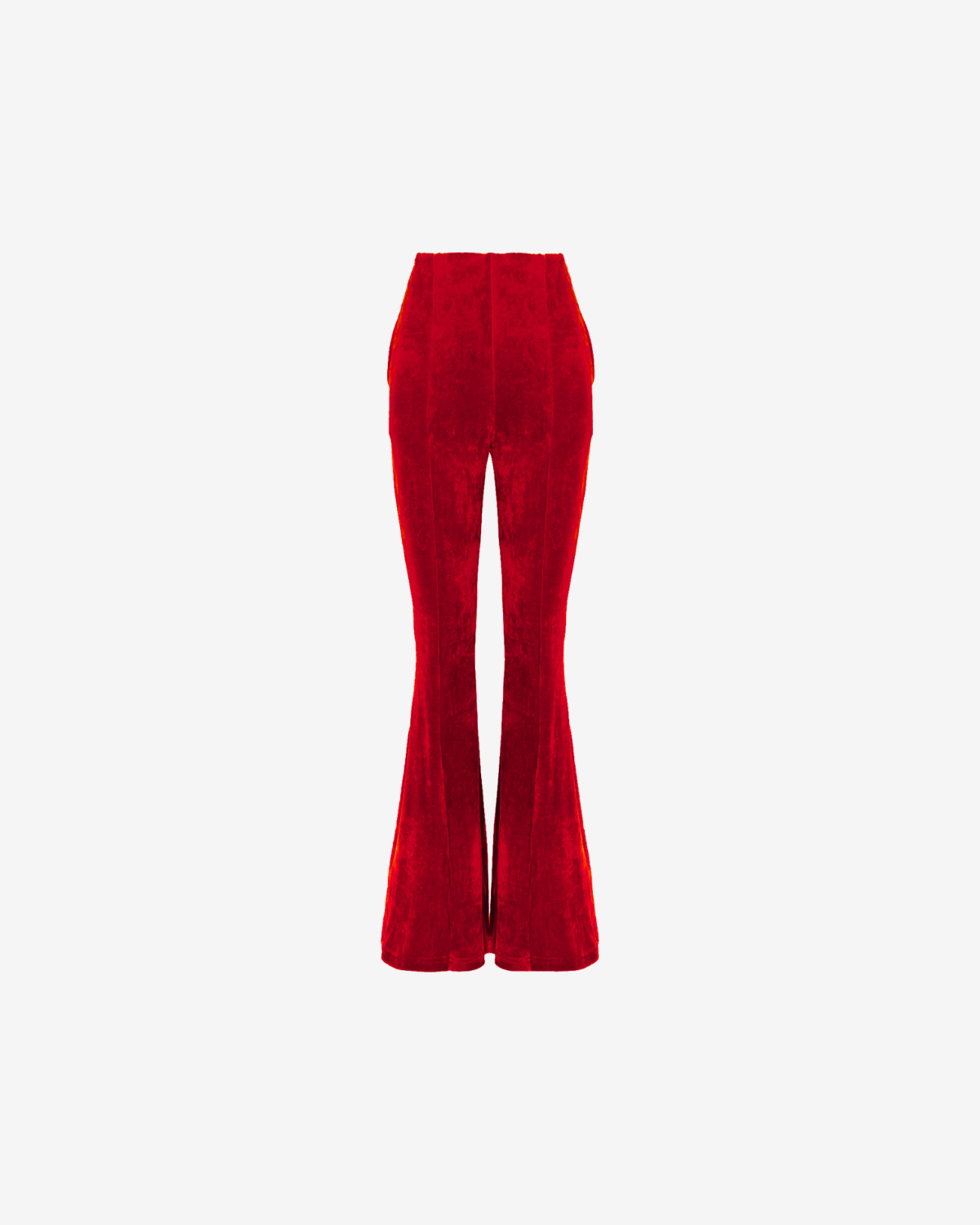 Pantaloni Trapez Blankie din Catifea, Rosii