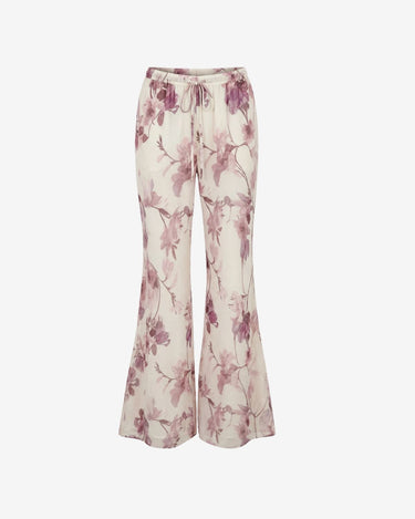 Pantaloni din Voal Crem