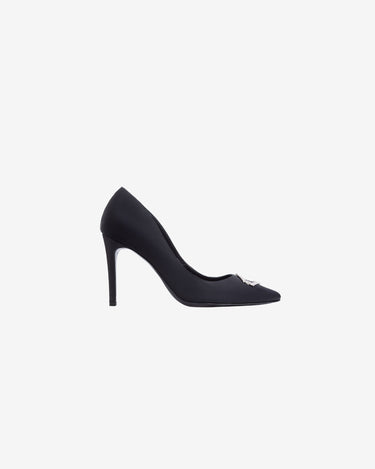 Pantofi Stiletto cu Cristale "Alice", Negri