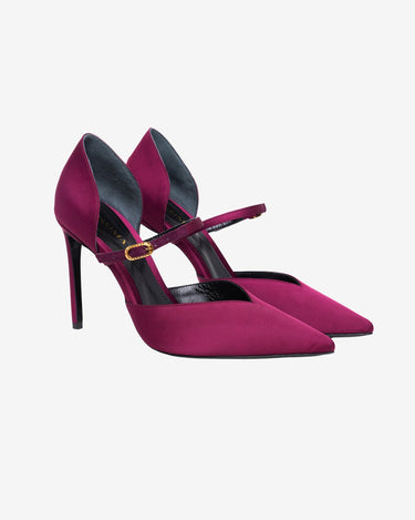 Pantofi din Satin "Agnes", Visinii