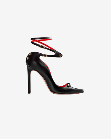 Pantofi din Piele Harlot, Negri