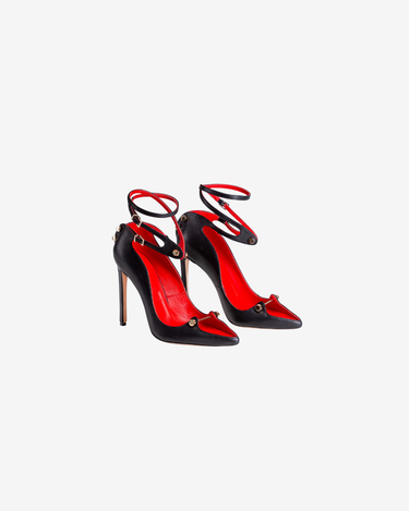 Pantofi din Piele Harlot, Negri