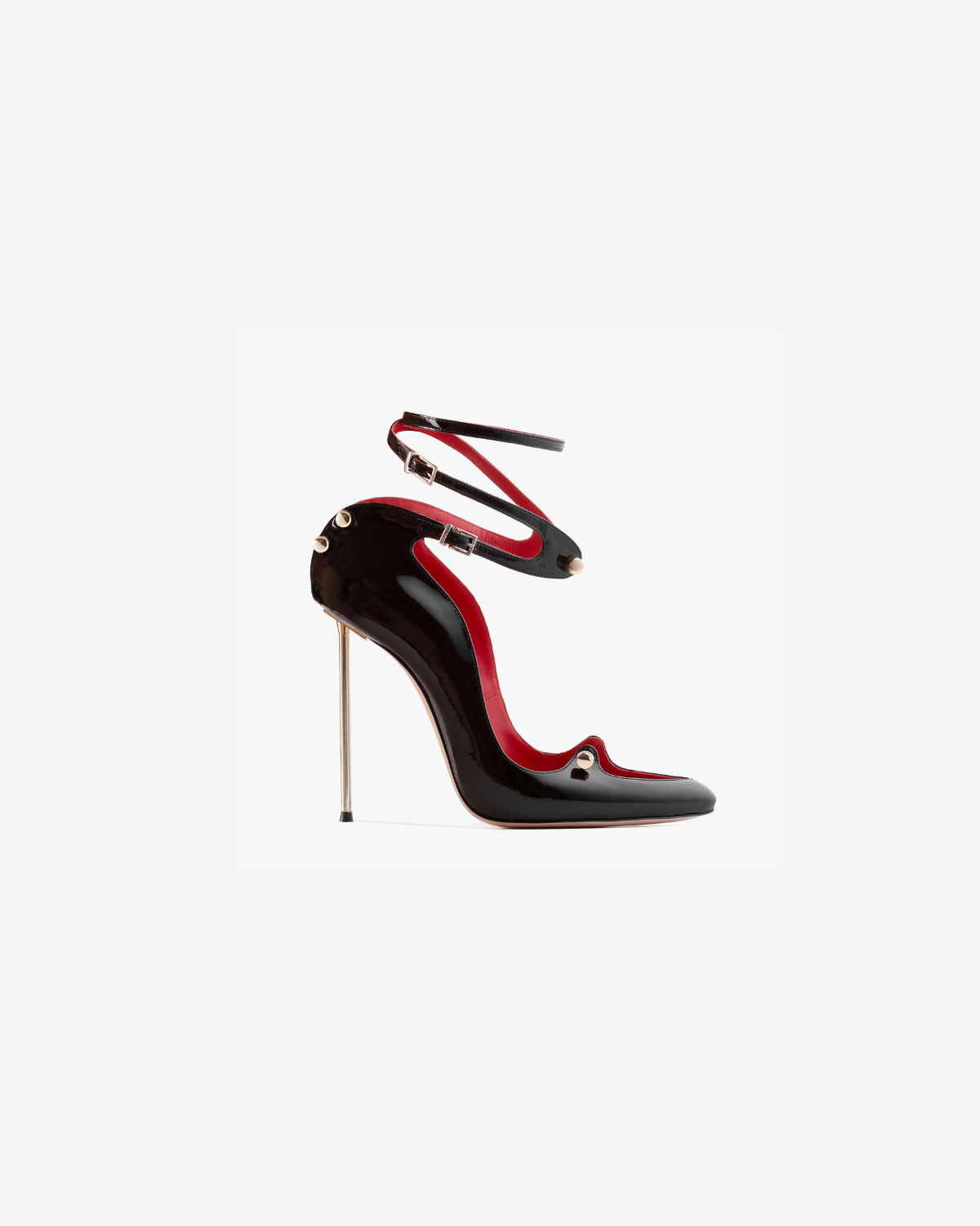 Pantofi din Piele Lacuita C Harlot, Negri