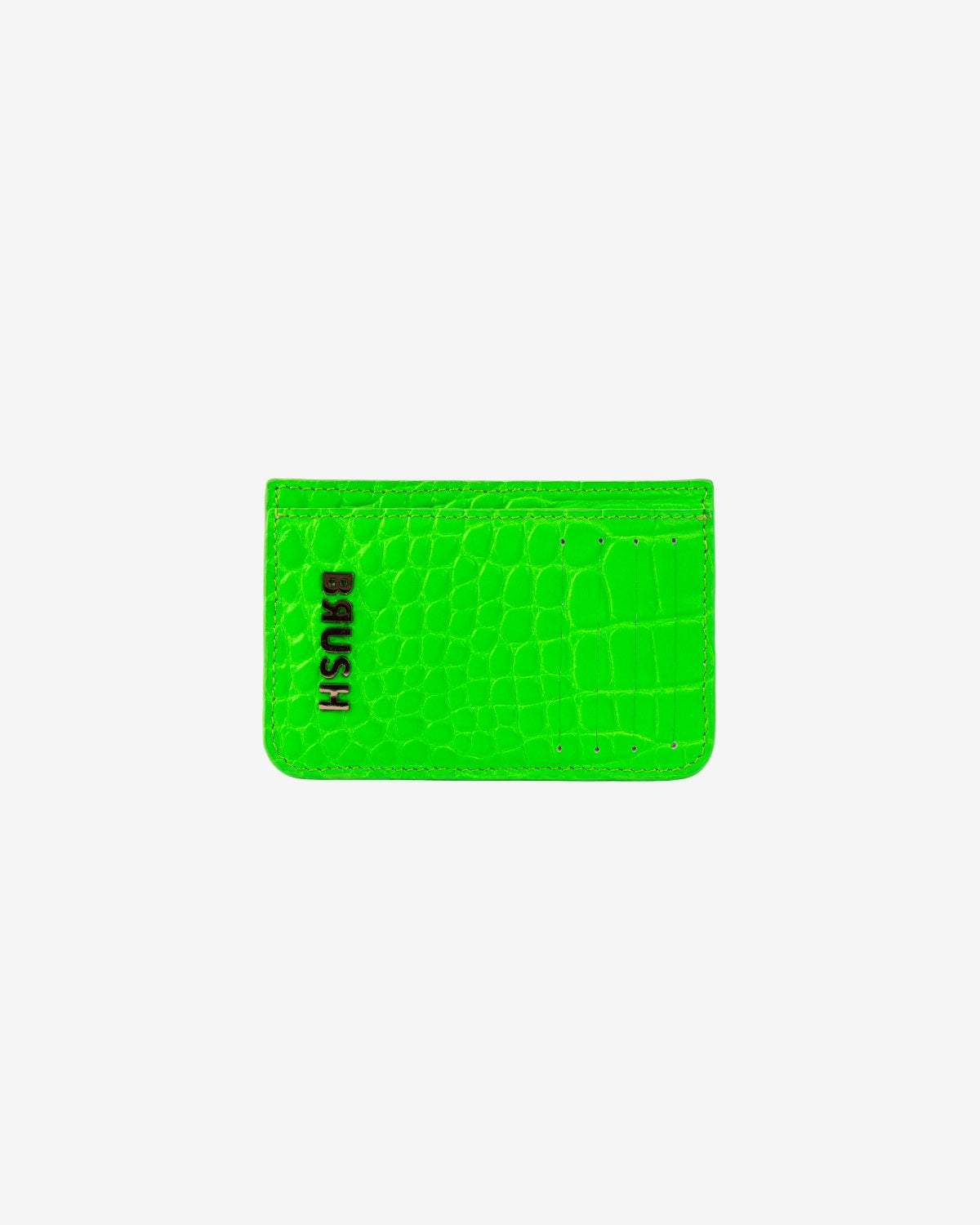 Portofel 2 Carduri, Verde Neon