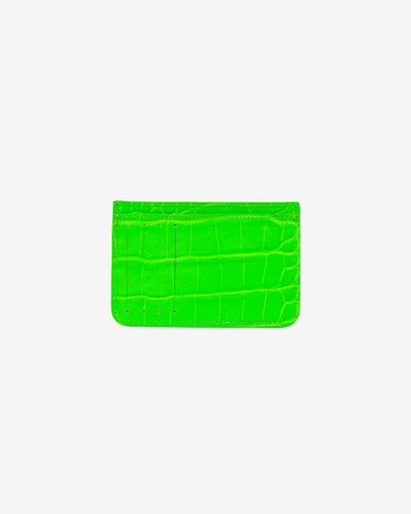 Portofel 2 Carduri, Verde Neon