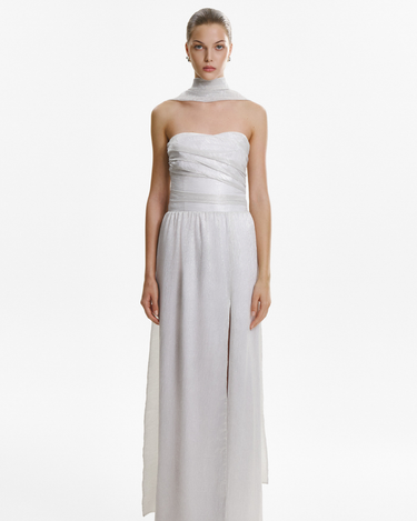 Rochie Corset, Alb Perlat