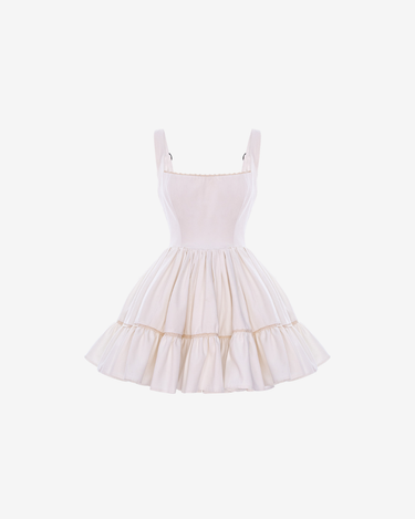 Rochie Corset Mini, White Lace