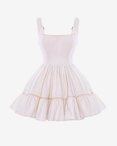 Rochie Corset Mini, White Lace