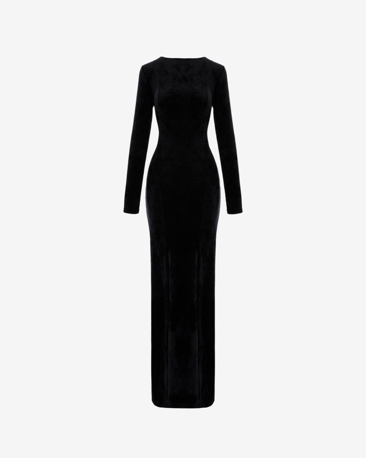 Rochie cu Spatele Gol Blankie din Catifea, Neagra