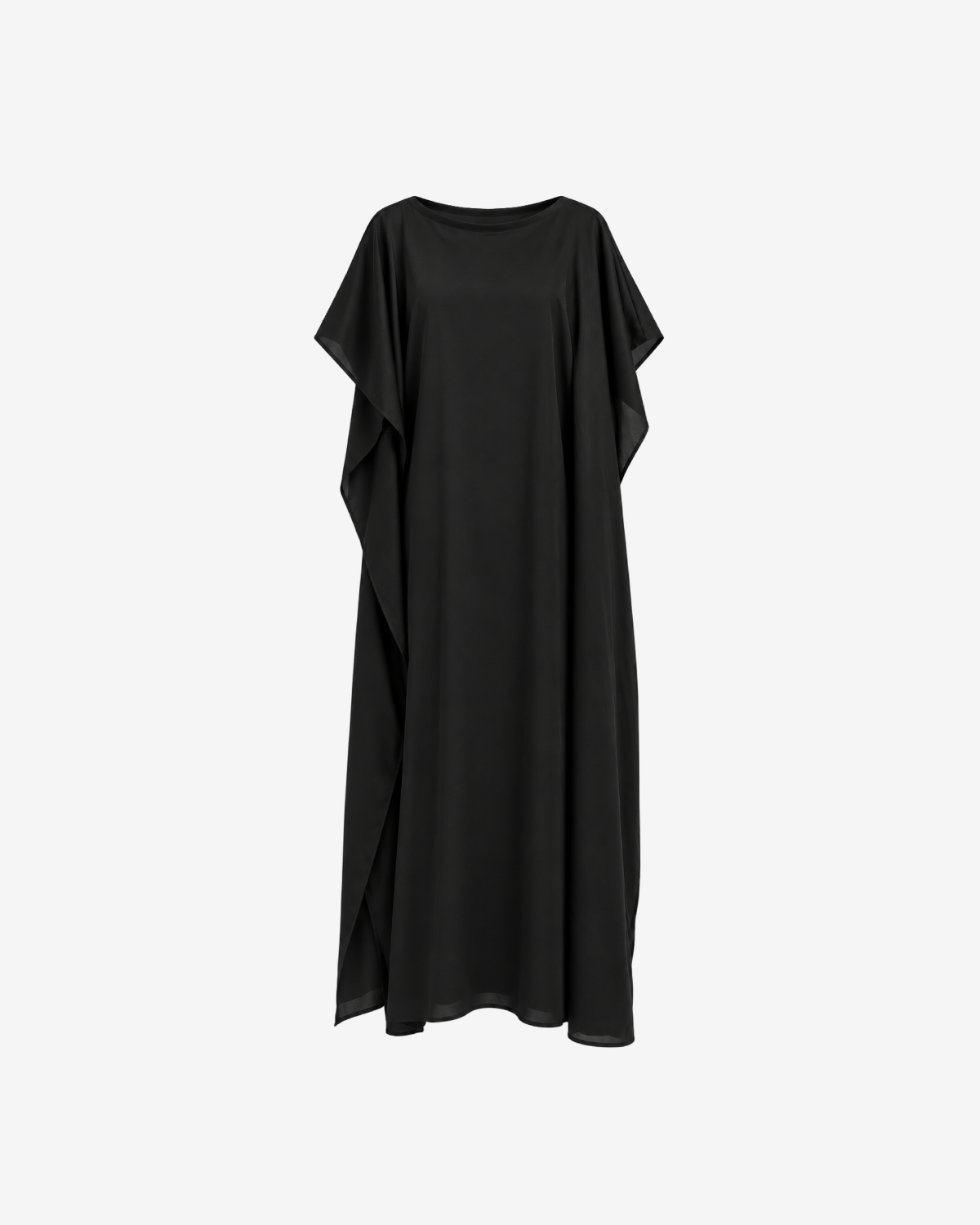 Top Petra cu Efect de Capa, Negru