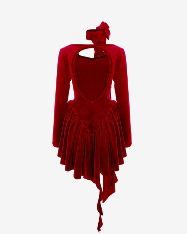 Rochie din Catifea Velvet Rose, Rosie