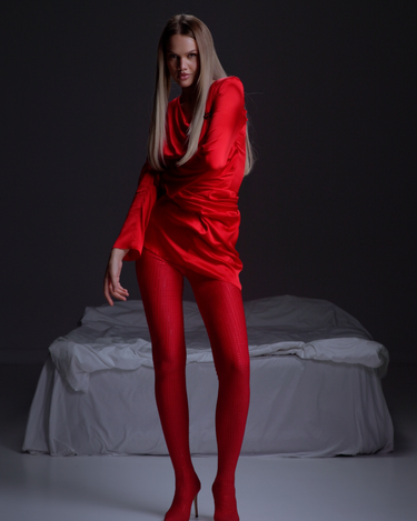 Rochie din Matase, Rosie