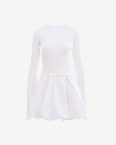 Rochie din Poplin "Clara", Alba