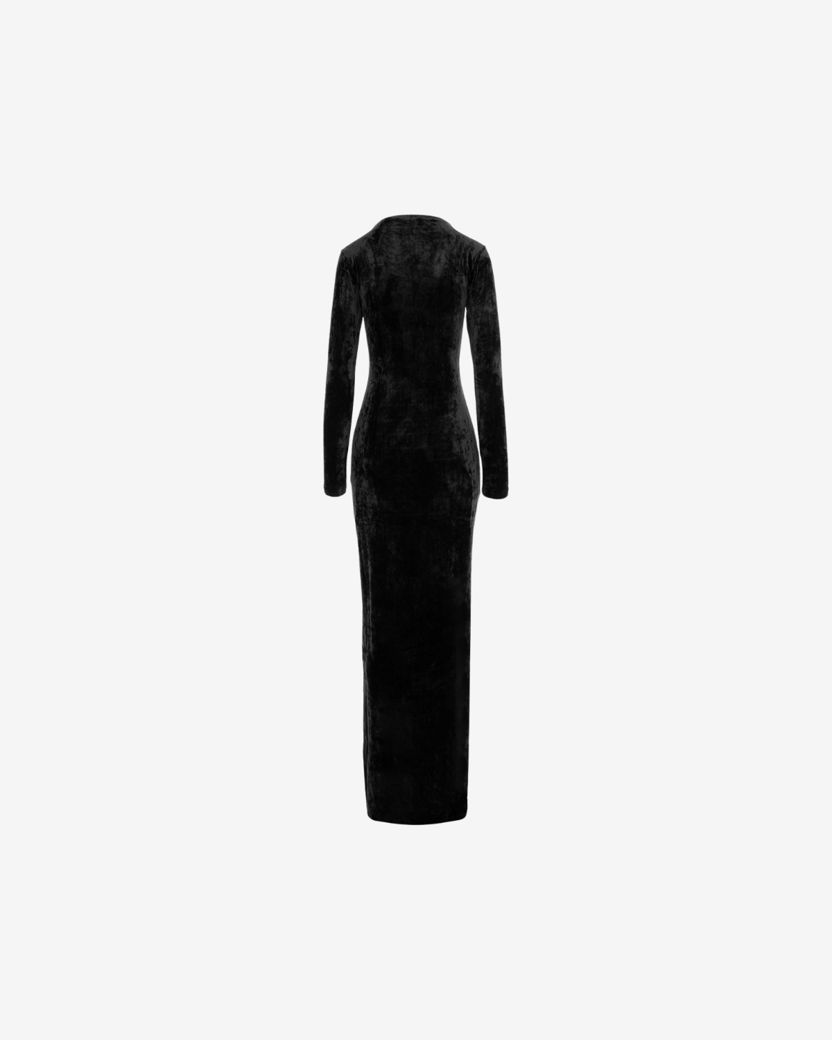 Rochie Lunga Blankie din Catifea, Neagra