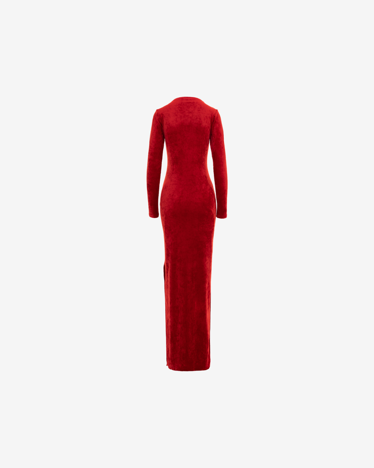 Rochie Lunga Blankie din Catifea, Rosie